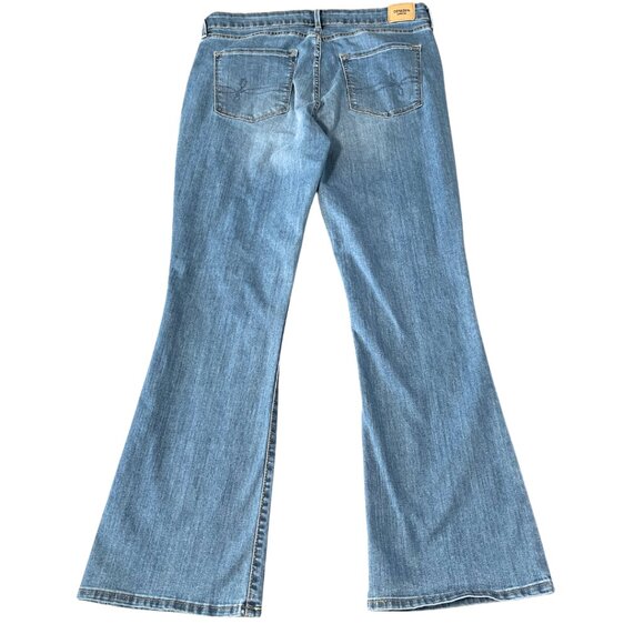 Denizen Levis Jeans Womens 16 33x32 Blue Denim Modern Boot Cut Mid Rise Western - Picture 4 of 10